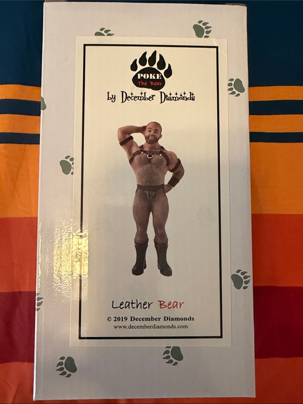 POKE The Bear Leather Bear Christmas ornament GAY